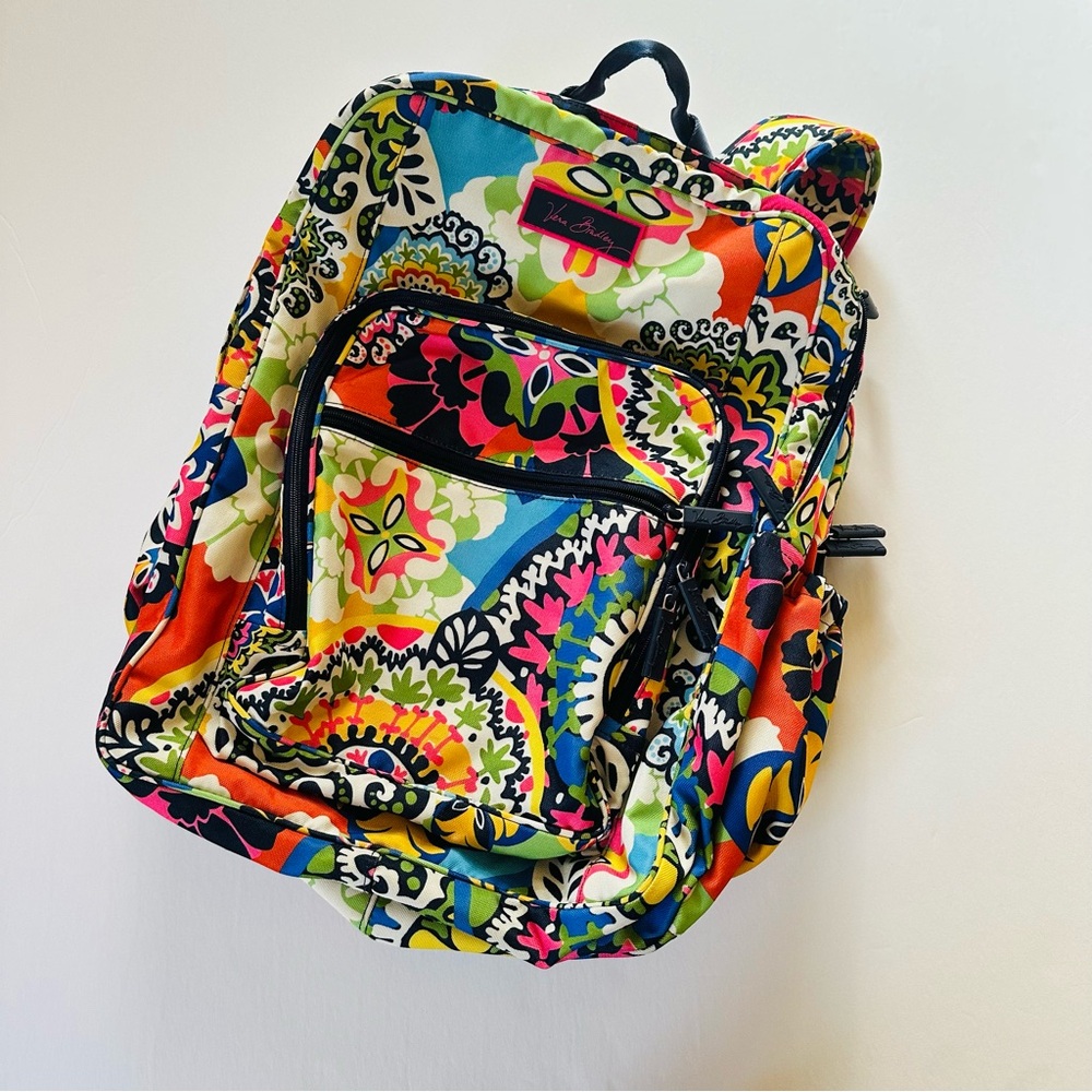 Vera Bradley Campus Backpack in Wildflower Paisley